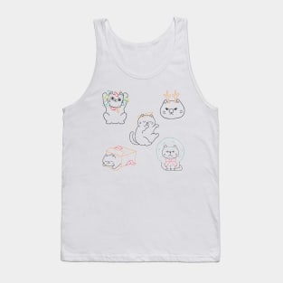 Christmas Cats Kitties Tank Top